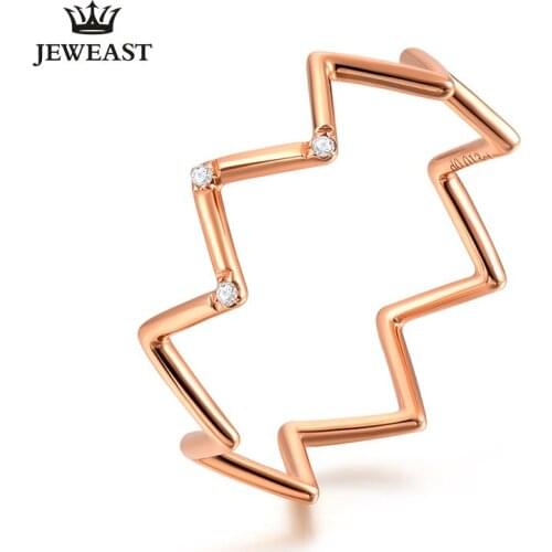 ENZO Natural diamond 18K Pure Gold 2020 New Hot Selling Top Ring Women Heart Shape Ring For Ladies Woman Genuine Jewelry