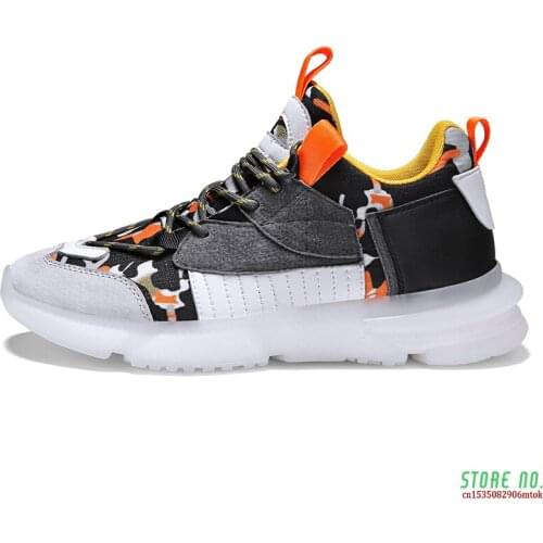 2021 New Mens Sports Shoes Lightweight Lighted Comfortable Breathable High Flexibility Men Shoes Hard-Wearing Lace-Up Sneakers