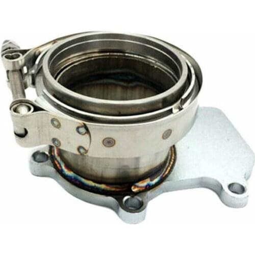 New Turbo Downpipe Flange to 3" V-band Adaptor M8 Thru Holes Fit for Cummins Holset WH1C HX35 HX35W HX40 Turbocharger