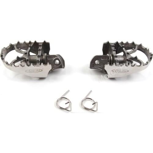 Front Footrests For Benelli TRK 502 Motorcycle Replacement Accessories Rider Foot Rests Pegs Pedal TRK502 Silver