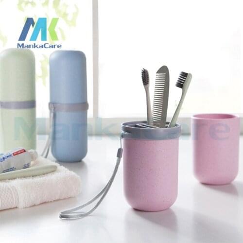 Dental gift kit Cup daily pill box easy carry capsule cup Toothbrush Holder Tooth Mug Toothpaste Cup Bath Travel Accessories Set