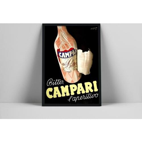 Campari Bitter Poster, Campari Poster, Vintage Beverage, Campari Vintage advertising, Retro Affiche poster, Art Print