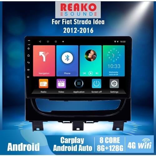 REAKOSOUND 8'' 2 Din Android Car Multimedia GPS Navigation For Fiat Stradacdea 2012 2013 2014 2015 2016 Head Unit Car Stereo