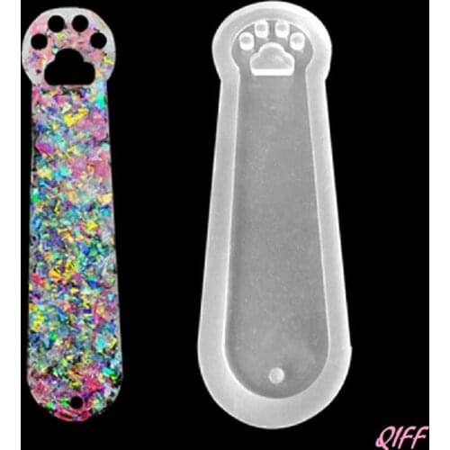 Cat Claw Silicone Mold Mould Epoxy Resin Jewelry Bookmark DIY Craft with Hole