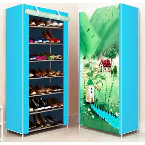 Hot Sale Multilayer Shoe Rack Non-woven Cover Shoe Cabinets Amazing Shoe Storage Holder Furniture Space Saving Organizer Rack