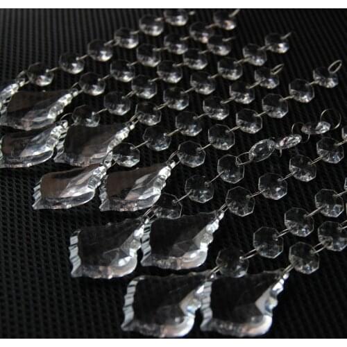 Wedding Decoration Imitation Crystals Acrylic Beads String Prisms Garland Chandelier Hanging Curtain Home Party restaurant