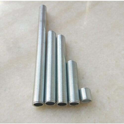 10pieces/lot 10-500mm metric m10*1.0mm pitch threaded hollow tube tooth tube threaded rod hollow tube DIY Lighting Acces