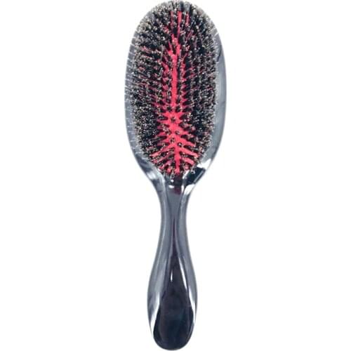 1PC Oval Boar Bristle & Nylon Hair Comb Mini Anti-static Hair Scalp Massage Comb Hairbrush Salon Hair Brush Styling Tool