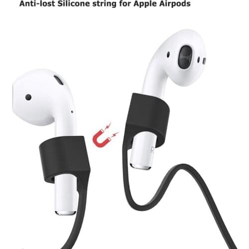10pcs Silicone Anti Lost Magnetic Rope for Earphone Apple Airpods 2 1 Hanging Strap headset Headphone Airpods pro string Lanyard