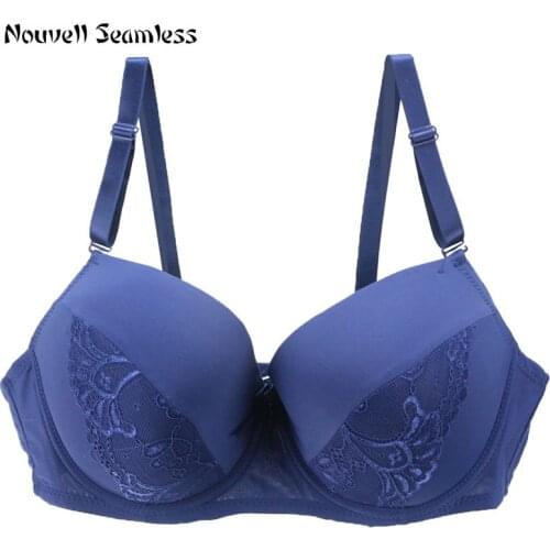 2020 Plus Size Lace Bras For Women Bralette Crop Top Underwear Shockproof Thin Sexy Lingerie Push Up Brassiere Full Cup