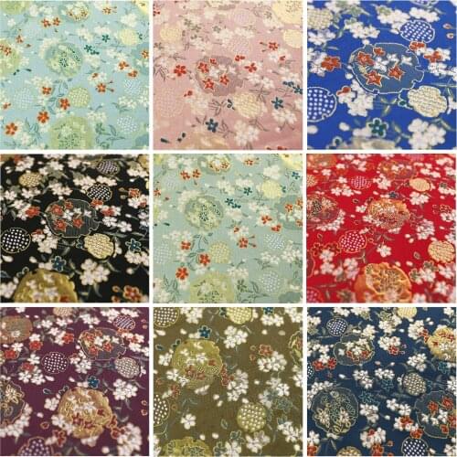 50x75cm Japanese Style Floral Printed Patchwork Fabric Sewing Material DIY Handmade Quilting Patchwork Cloth