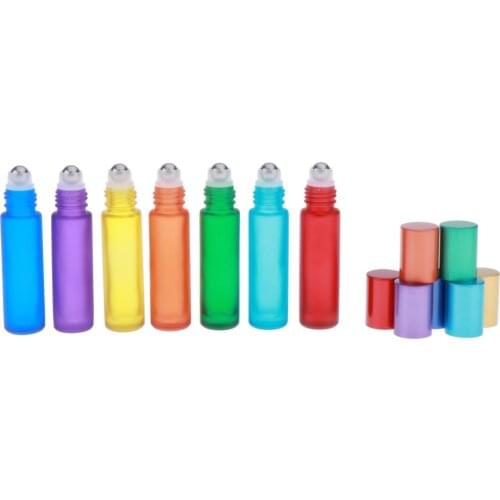 7pcs 10ml Empty Perfume Roller Ball Bottles Fragrance Beauty Care Bottles Tassel Cap - Eco Friendly Portable for Travel