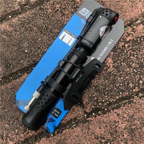 BETO MP-036N SHOCK BLACK Presta Schradar FV AV Dual Valve Bike Bicycle Mini Pump Pumper