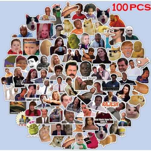 100PCS Classic TV Show Cartoon Stickers DIY Fridge Guitar Laptop Motorcycle Luggage Skateboard Funny Sticker Waterproof Decal