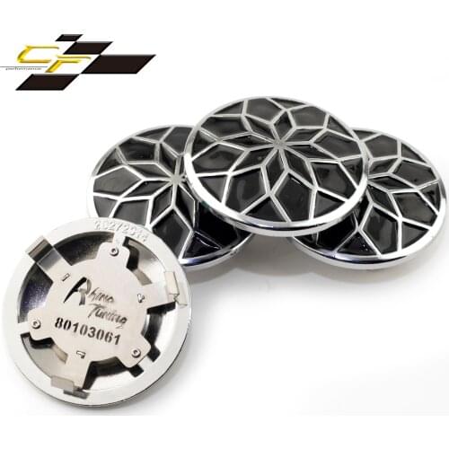 Wheel Center Cap 4pcs 65 mm 56mm Various Sizes Metal Clip Zinc Alloy For Car Refit Black Universal Auto Accessorie