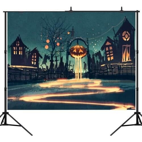 Lyavshi Photography Backdrops Halloween For Pumpkin Lantern Background Photo Studio Foto Achtergrond