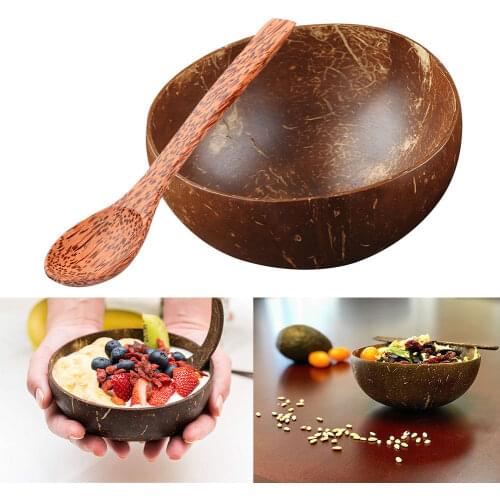 Natural 100% Coconut Shell Spoon Bowl Manufactured/ Environmental Friendly Coconut Spoon Hand Made Gift