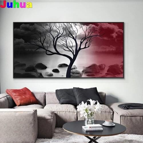 Landscape Tree On The Lake DIY diamond painting,full,square,round scenic diamond embroidery mosaic diamond stitch home decor