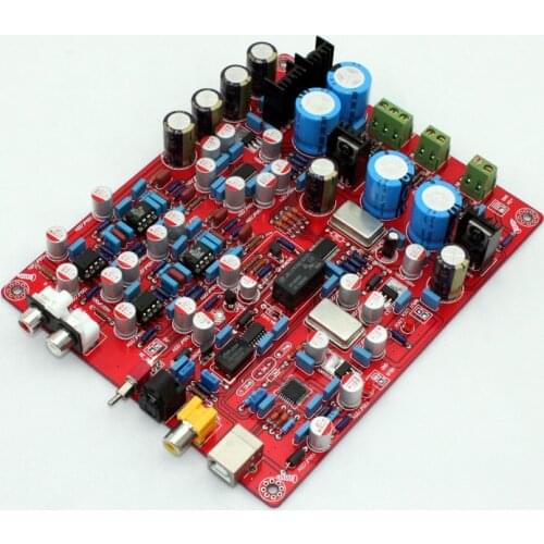 DAC AUDIO WM8741 + PCM2706 decoder board Using WM8741 + WM8805 + PCM2706 + AD827 + NE5534 program