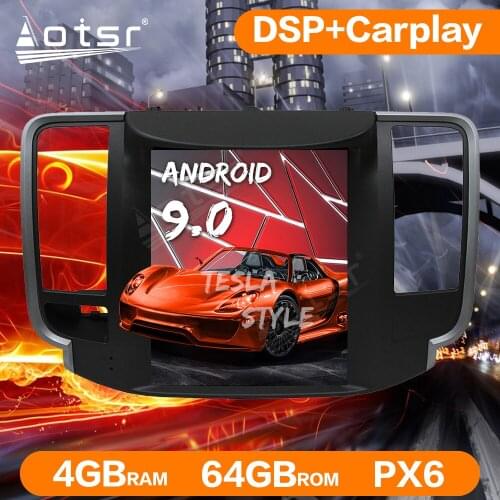 PX6 Android 9 Tesla Car No DVD Player GPS Navigation For NISSAN Teana 2008-2012 Car Multimedia Player Tape Recorder Headunit DSP