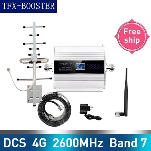 TFX-BOOSTER 2600mhz LTE 4G DCS Cellular Signal Booster Band 7 Mobile Phone Network Repeater Amplifier 12dbi Outdoor Antenna