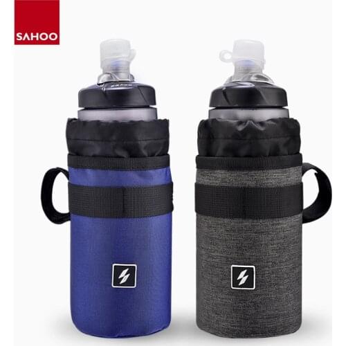 Sahoo 112009 Cycling Bike Bicycle Handlebar 750ml Insulated Water Bottle Bag Holder Kettle Cooler Pack Drink Hydration Carrier