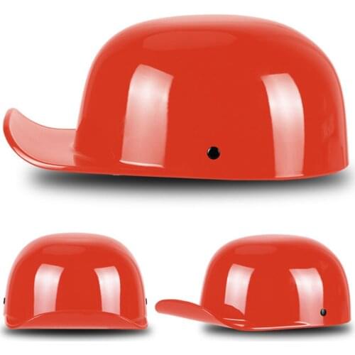 Vintage Motorcycle Helmet Retro Open Face Half Helmet Motorbiker Orange Moto Rinding Crash Scooter Chopper Biker Helmet For Men