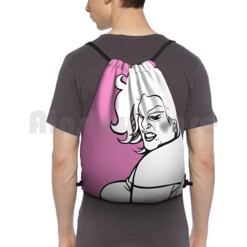 Divine Backpack Drawstring Bags Gym Bag Waterproof Divine Drag Queen Hot Portrait Hairspray Harris Glenn John Waters