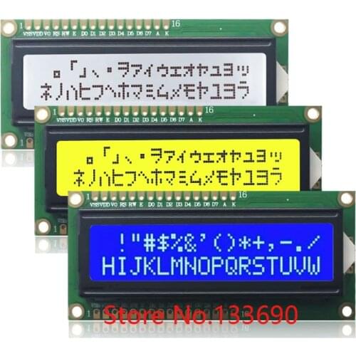 5V 1602 16*2 16X2 Character LCD Module Display Screen LCM double pin up and down Interface HD44780 or SPLC780D Compatible