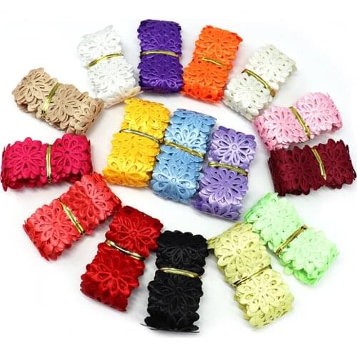 10 Yard/Roll Hollow Color Creative Clothing Lace Ribbon DIY Home Textile Curtain Gift Packaging Accessories Jewelry Accessories
