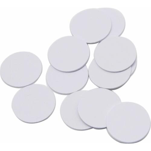 100PCS/LOT)RFID Smart IC Tags 13.56Mhz FM1108(M1 S50) Waterproof 25mmx1mm PVS Coin Cards