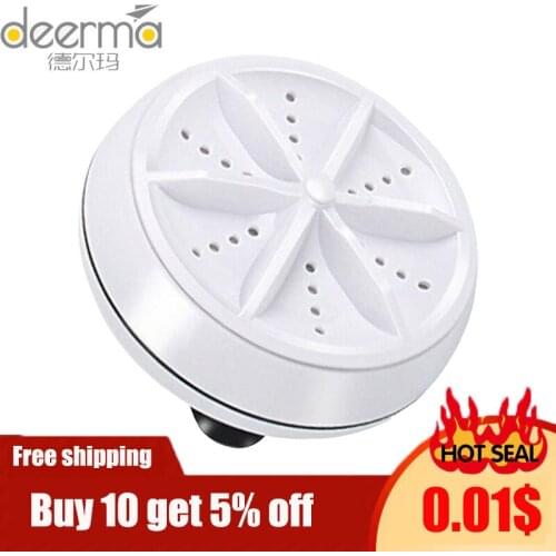 2 in 1 Ultrasonic Turbo Washing Machine Portable Travel Washer Air Bubble And Rotating Mini Ultrasonic Washing Machine