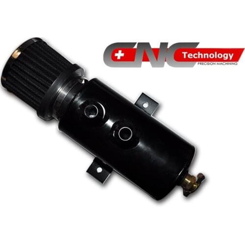 AN10OT_BK - Black Oil Catch Can Tank Breather Filter For Honda Civic Integra EK EG DC