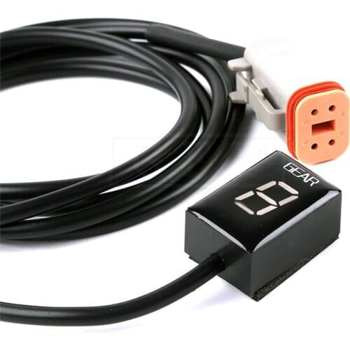 Motorcycle LCD Electronics 6 Speed 1-6 Level Gear Indicator Digital Gear Meter For Harley Touring Road King Electra Street Glide