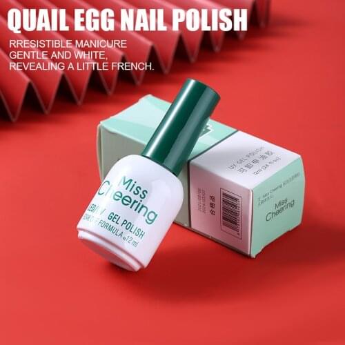 12ml Egg Shell Pattern Nail Art Glue UV Gel Polish Clear Base Fashion Transparent Gel Base Top Coat Gel Nail Base Glue