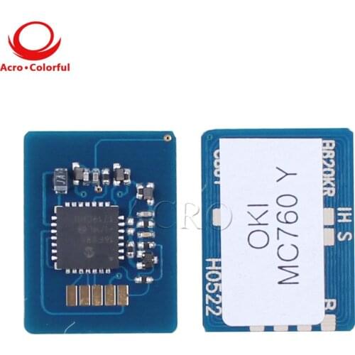 EU version toner chip compatible for OKI MC760 MFP MC770 MC780 MFP laser printer cartridge