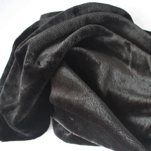 Soft Black Faux Fur Fabric Costumes Cosplay Crafts Blankets Size 150*92cm Free Shipping