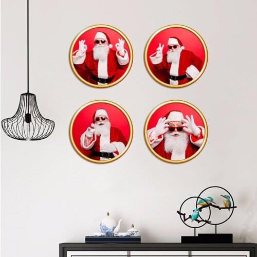 New nordic simulation 3D decorative painting PVC removable waterproof sticker TV backdrop Christmas restaurant Home Decoration