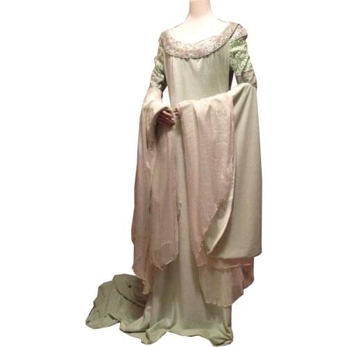 2020 Cosplay Arwen Costume New Green Dress Uniform Outfits Suit Halloween Fashion Party