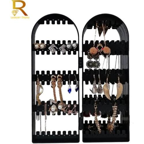 Fashion 120/180/240/300/360 Holdes Earring Jewelry Display Stand Folding Screen Earring Display Storage Box Orecchini Espositore