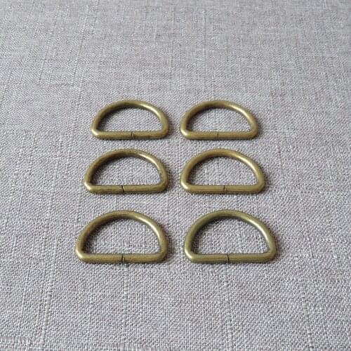 50pcs wholesale 32mm metal D ring belt straps buckle DIY dog collar leash harness outdoor bag backpack handmade sewing accessory