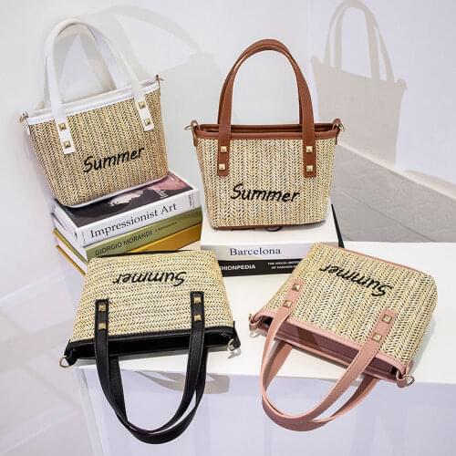 Shoulder Bag Female Designer Handbag Purse Underarm Crossbody Bag Women Weave Fashion 2021 PU Leather Letter All-match Zipper