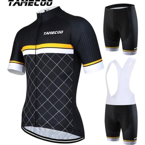 Tamecoo Cycling Sets Short Sleeve Pro Cycling Jersey Set MTB Bicycle Clothes Sportswear Bike Clothing Maillot Ropa Ciclismo