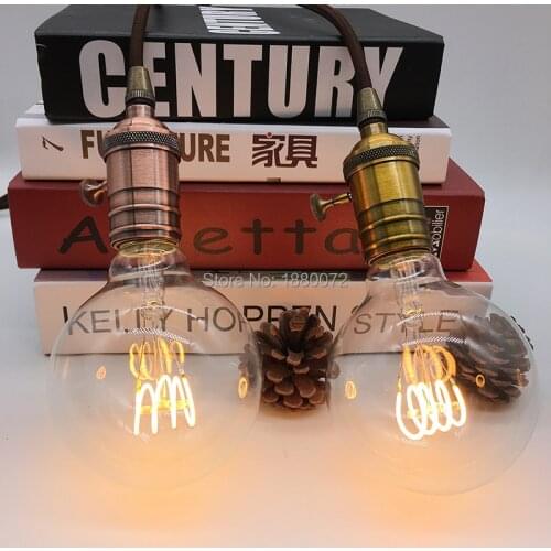 Dimmable G95 vintage globe style led filament lamp 4W retro Edison style soft led filament light bulb