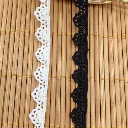 1cm 30Yards/Pack Water-Soluble Lace Trim Milk Silk DIY Lolita Dress Sewing Crafts Materials V2886