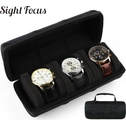 1,2,3,5 Slots EVA Hard Shell Watch Box Portable Outdoor Watch Organizer Watch Boxes Container Travel Wrist Watch Storage Case