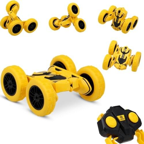 1/28 2.4GHz RC Stunt Car High Speed Tumbling Crawler Vehicle 360 Degree Flips Double Sided Rotating Tumbling Car No Battery