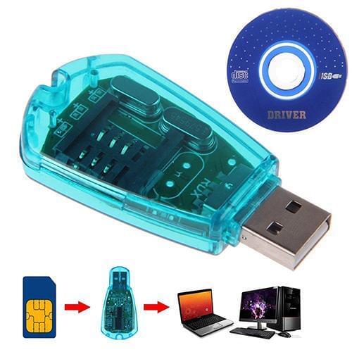2020 USB Cellphone Standard SIM Card Reader Copy Cloner Writer SMS GSM/CDMA+CD