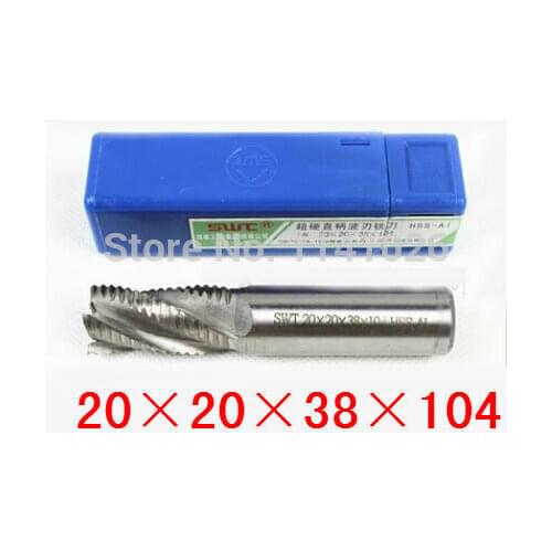 4flute M2AI dia 20mm end mills milling cutter machine tool Roughing cutter CNC tools Super-hard high speed steel 4F-20*20*38*104