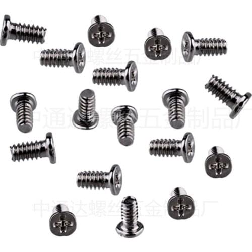 500pcs/lot M1.4*4.5 Head 2.4*0.4mm Thin head / wafer head philips machine screw nickel plated CM1.4